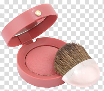 Beauty s, compact powder with brush transparent background PNG clipart