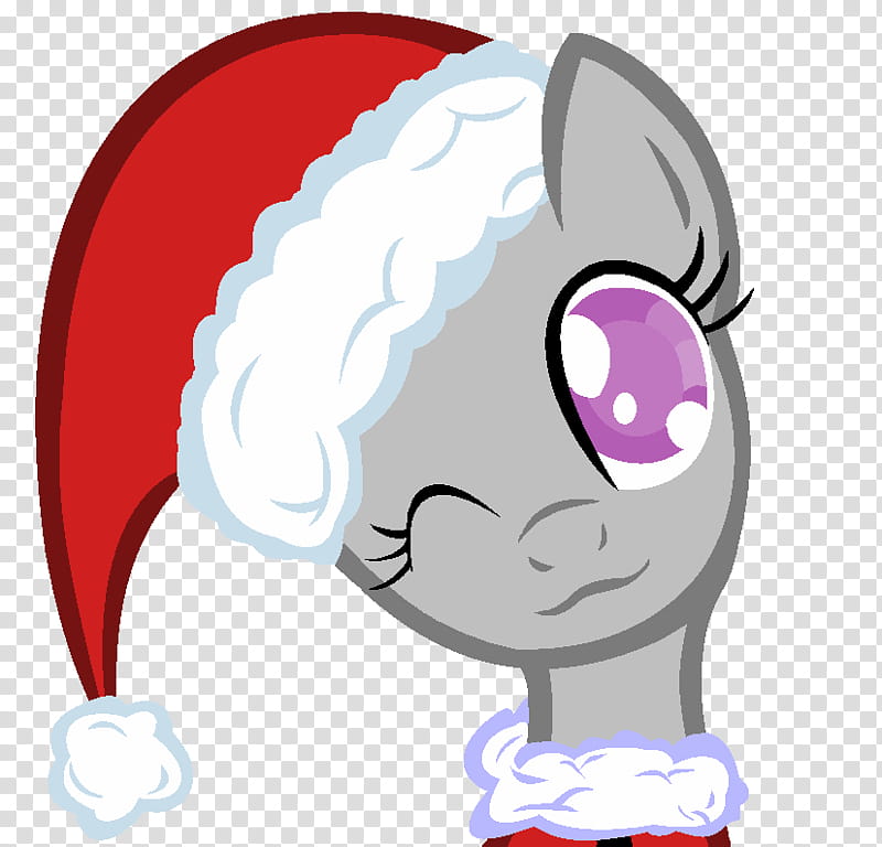 Merry Christmas Base, My Little Pony in Santa hat headgear illustration transparent background PNG clipart