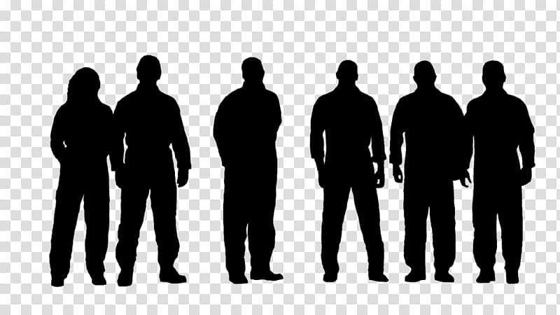 group of men black and white clipart