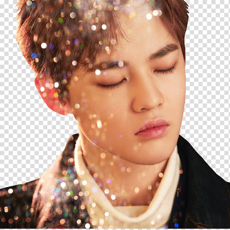 NCT DREAM JOY, man in black top closing his eyes transparent background PNG clipart