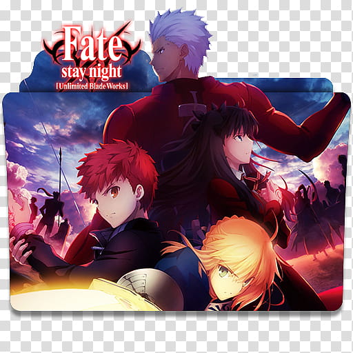 Anime Icon Pack , Fate Stay Night Unlimited Blade Works v transparent background PNG clipart