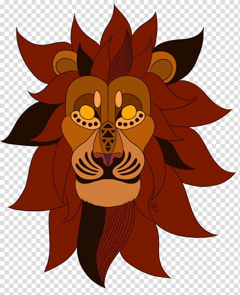 Simba African Mask transparent background PNG clipart