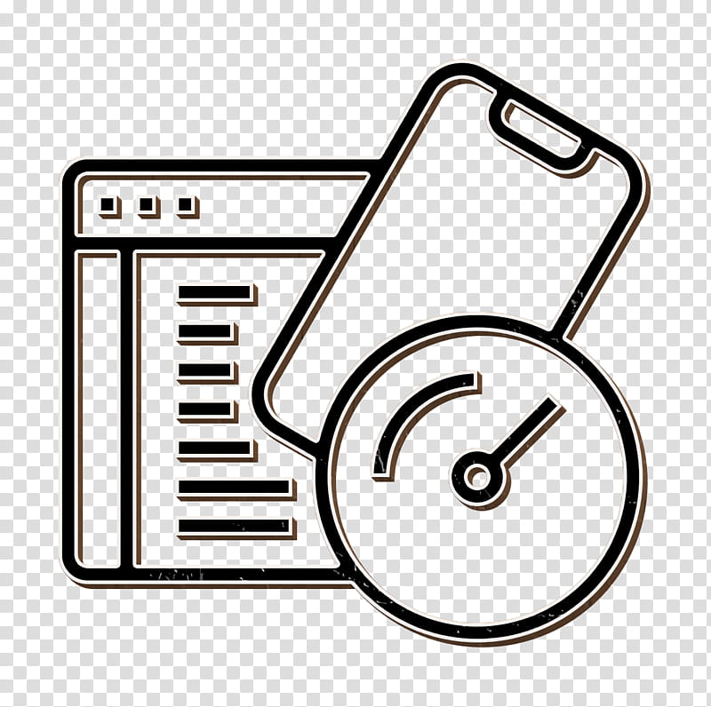 Type of Website icon Speed icon Test icon, Line transparent background PNG clipart