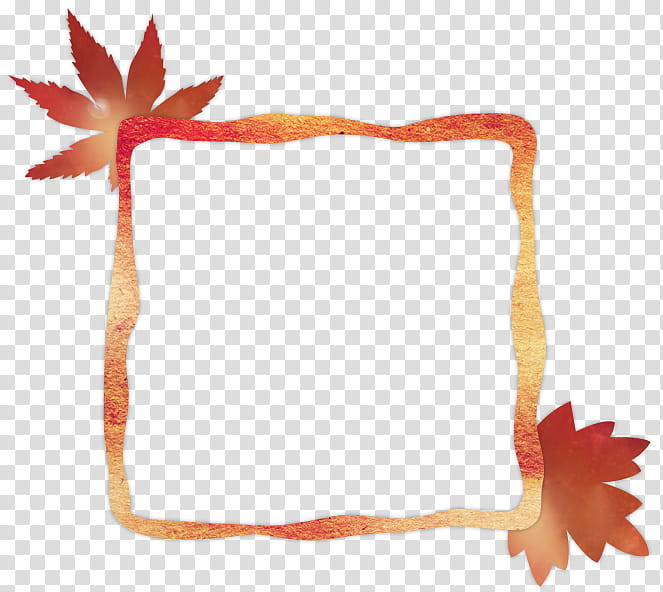 Color Frame, brown and red maple frame illustraiton transparent background PNG clipart