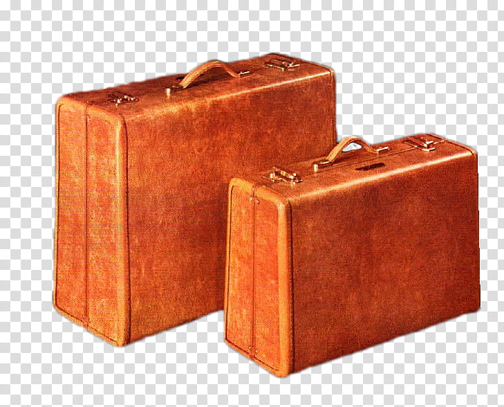 , brown leather suitcases transparent background PNG clipart