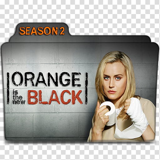 Orange Is The New Black folder icons S and S, OITNB S C transparent background PNG clipart