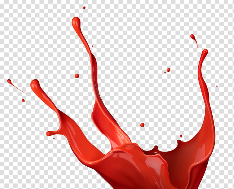 Paint Splash, red ink illustration transparent background PNG clipart