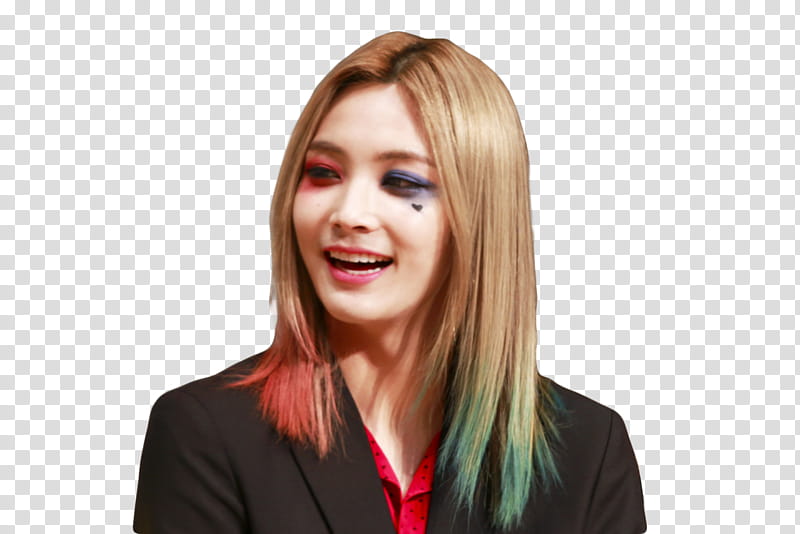 Yoon Jeonghan of SEVENTEEN, woman wearing black blazer transparent background PNG clipart