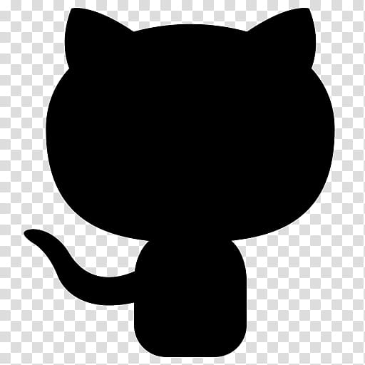 Cat Silhouette, Github, Computer Software, Github Pages, Web Application, Logo, GitHub Inc, Black transparent background PNG clipart