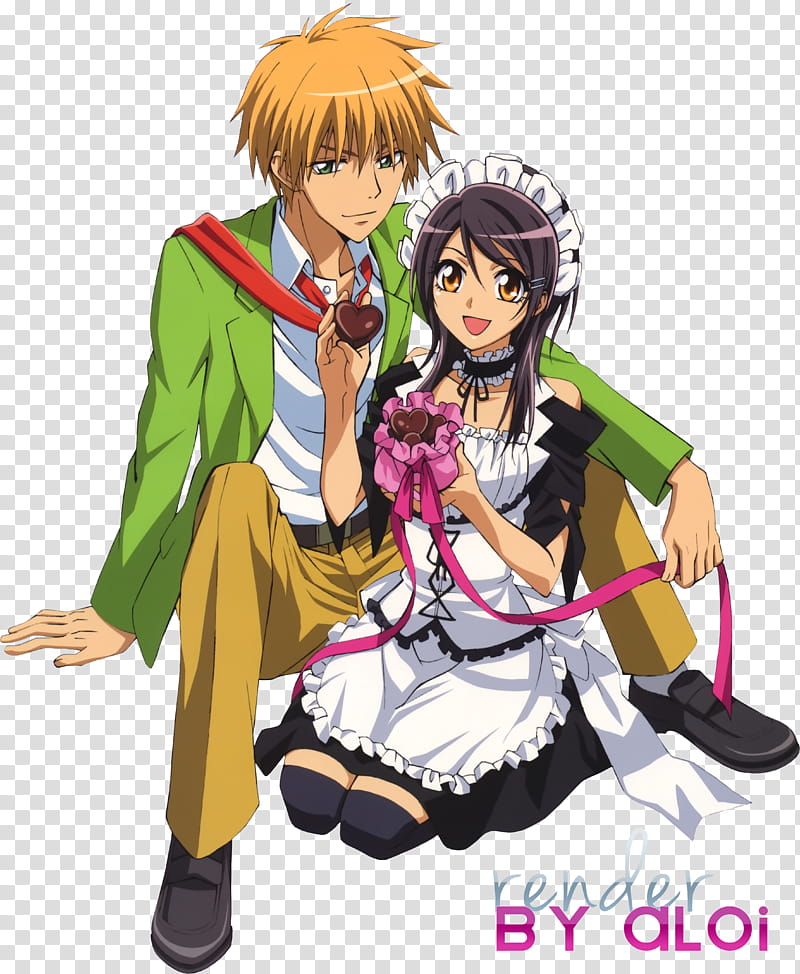 USUI Takumi and AYUZAWA Misaki render transparent background PNG clipart