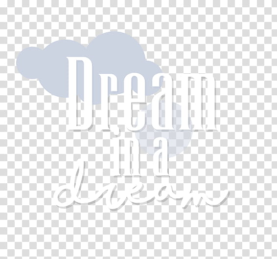 Aesthetic KPOP, dream in a dream text transparent background PNG clipart