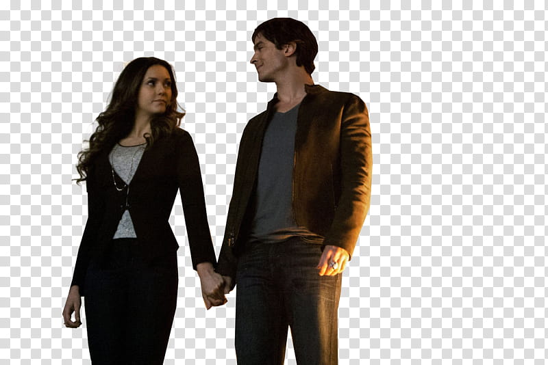 Damon Y Elena transparent background PNG clipart