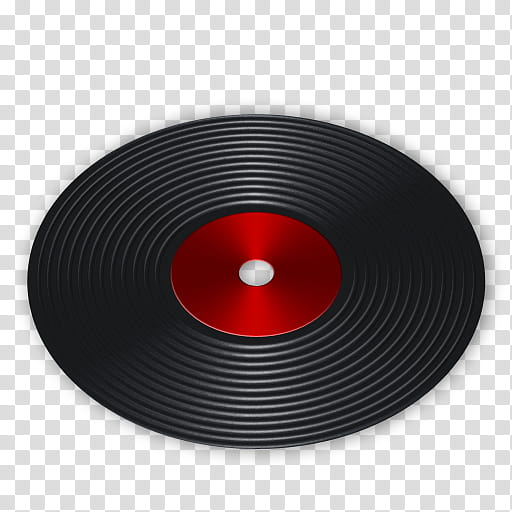 Senary System, black and red vinyl record transparent background PNG clipart