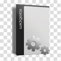Brushed, white and black widgets folder illustration transparent background PNG clipart