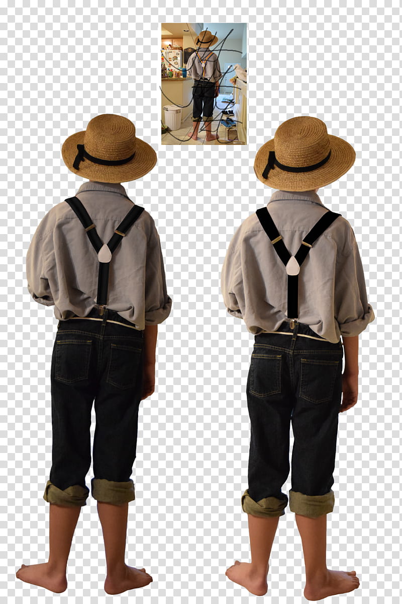 T Sawyer Standing Back Model updated transparent background PNG clipart