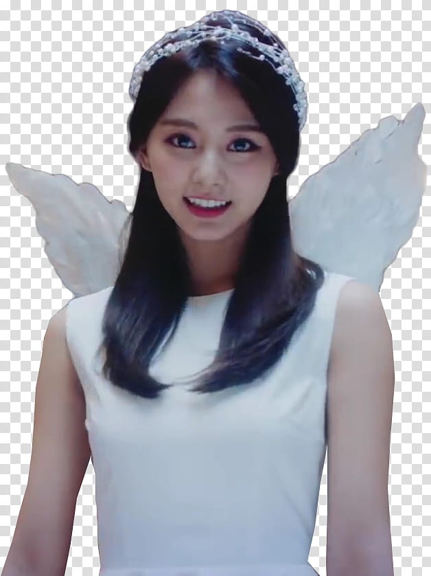 TWICE What Is Love MV, woman wearing angel wings costume transparent background PNG clipart