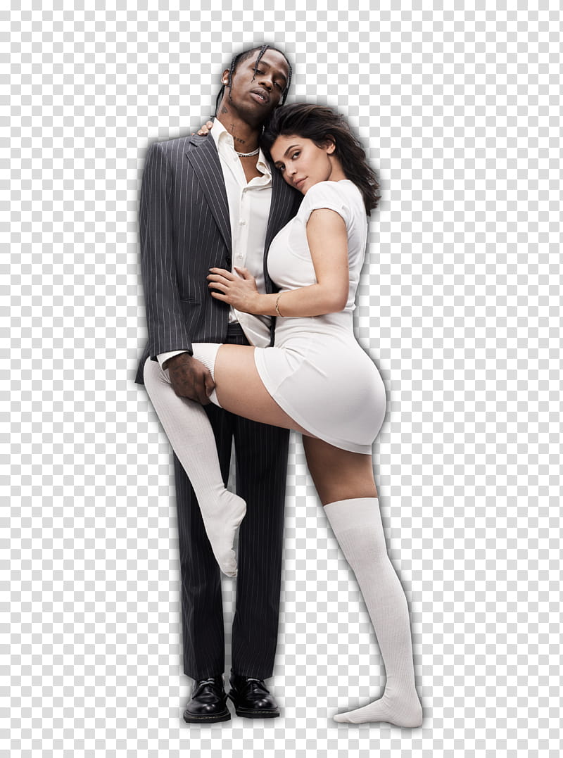 Kylie Jenner and Travis transparent background PNG clipart