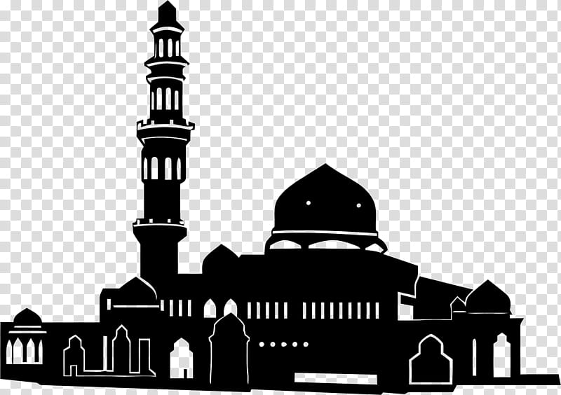 Mosque Silhouette, Eid Aladha, Ramadan, Mawlid, Allah, Place Of Worship, Muhammad, Landmark transparent background PNG clipart