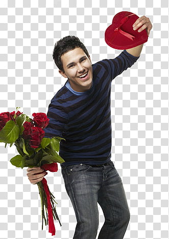 Carlos Pena, man holding flowers transparent background PNG clipart