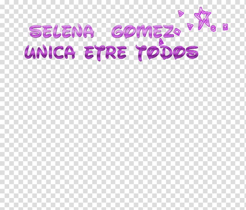 Texto Selena gomez unica transparent background PNG clipart