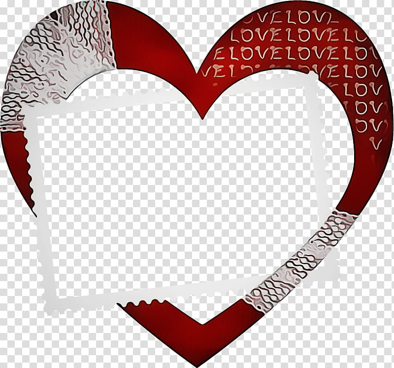 Film frame, Frames, Heart, Drawing, Red, Love, Valentines Day transparent background PNG clipart