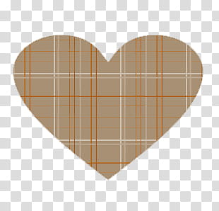 Hearts, heart-shaped brown plaid transparent background PNG clipart