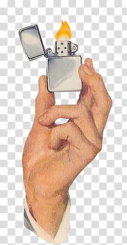 mochizuki , person holding gray flip lighter transparent background PNG clipart