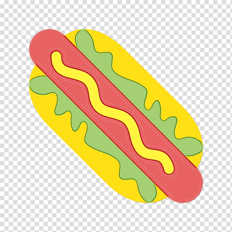 fast food yellow hot dog hot dog bun, Food Cartoon, Watercolor, Paint, Wet Ink transparent background PNG clipart