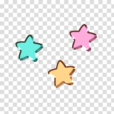 Work of Art Elements, green, red, and orange star illustrations transparent background PNG clipart