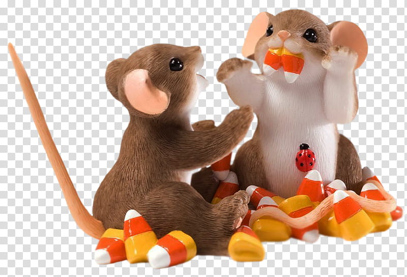 two brown and white rats cartoon character illustration transparent background PNG clipart