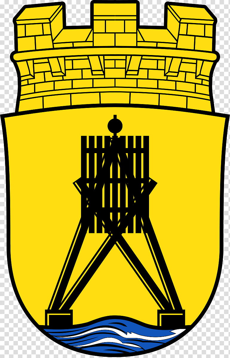 City, Kugelbake, Hanover Region, Coat Of Arms, Districts Of Germany, Cuxhaven, Lower Saxony, Yellow transparent background PNG clipart