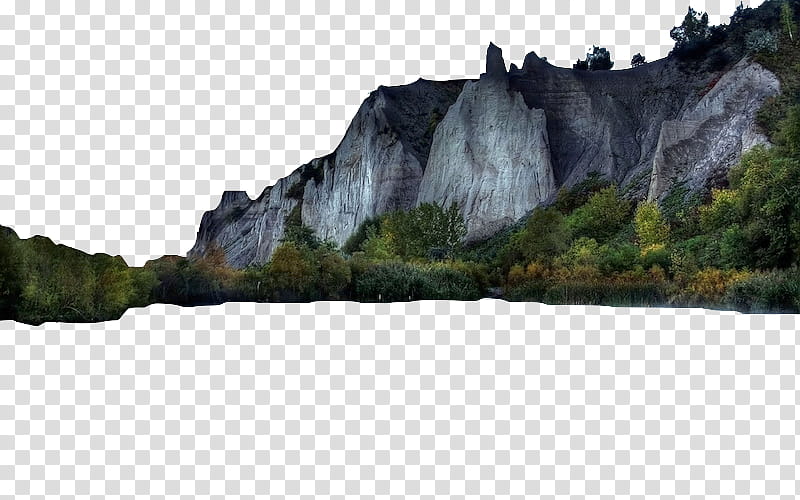 , gray mountain near trees during daytime transparent background PNG clipart