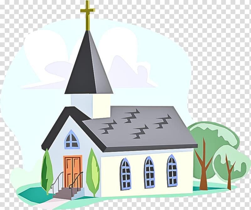 property cartoon house steeple chapel, Roof, Home, Church, Real Estate transparent background PNG clipart