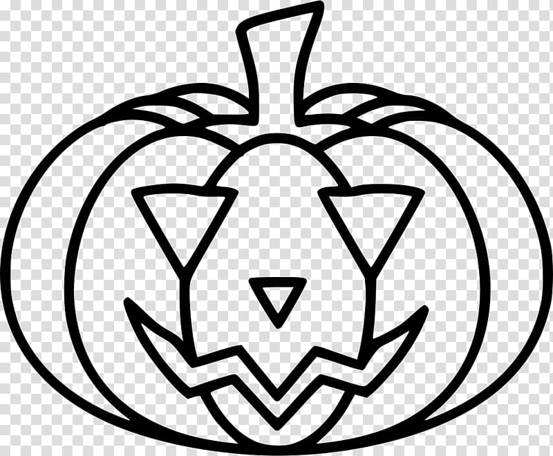 Halloween Pumpkin Silhouette, Kabocha, Halloween , Festival, Number, Vegetable, Line Art, Leaf transparent background PNG clipart