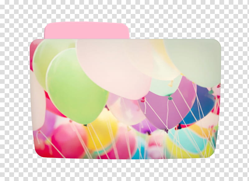 Folders en Bien Cutes D, assorted-color balloons illustration transparent background PNG clipart