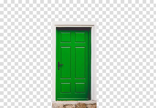 Doors, green wooden -panel door transparent background PNG clipart