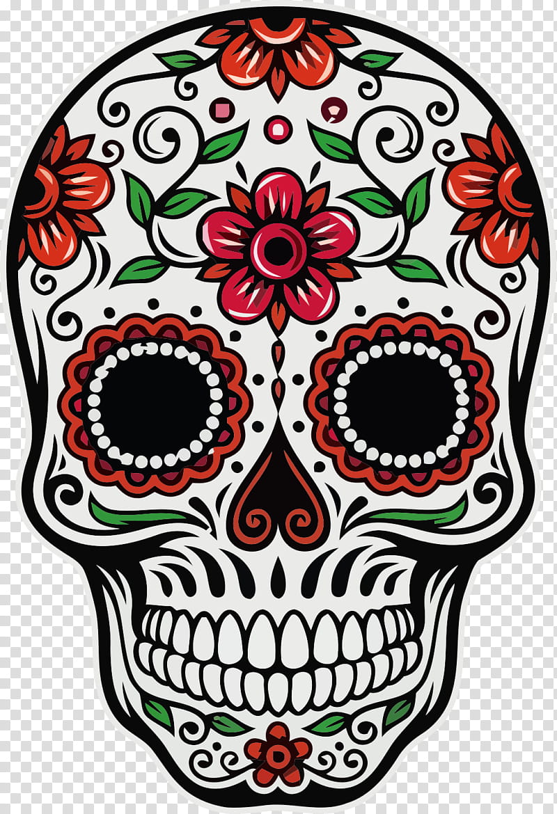 Day Of The Dead Skull, Calavera, Skull Art, Decal, Death, Sticker, Drawing, Bumper Sticker transparent background PNG clipart