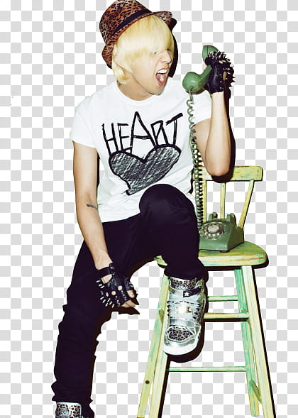 Gdragon, man shouting on the phone transparent background PNG clipart