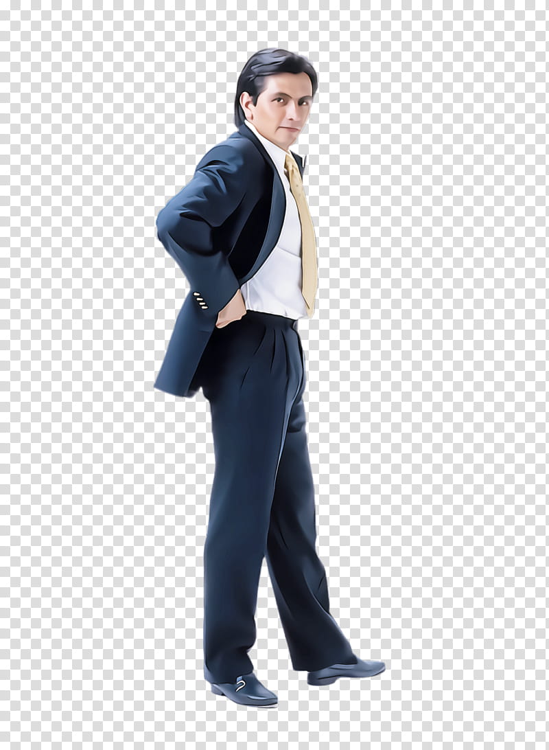 clothing standing suit formal wear male, Blazer, Gentleman, Outerwear, Costume, Trousers transparent background PNG clipart