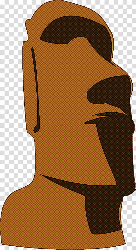 Moai Silhouette Head Cartoon Transparency, Anatomy, Head Injury, Physiology, Beauty Pageant, Nose, Brown, Neck transparent background PNG clipart
