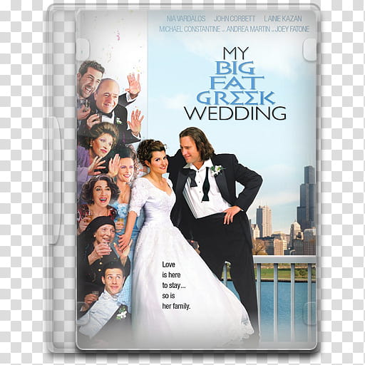 Movie Icon Mega , My Big Fat Greek Wedding, closed My Big Fat Greek Wedding DVD case transparent background PNG clipart
