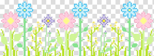 Full, blue and pink flower illustration transparent background PNG clipart