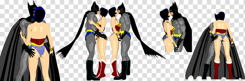 Kiss Batman WonderWoman multiple camera THE MOVIE transparent background PNG clipart