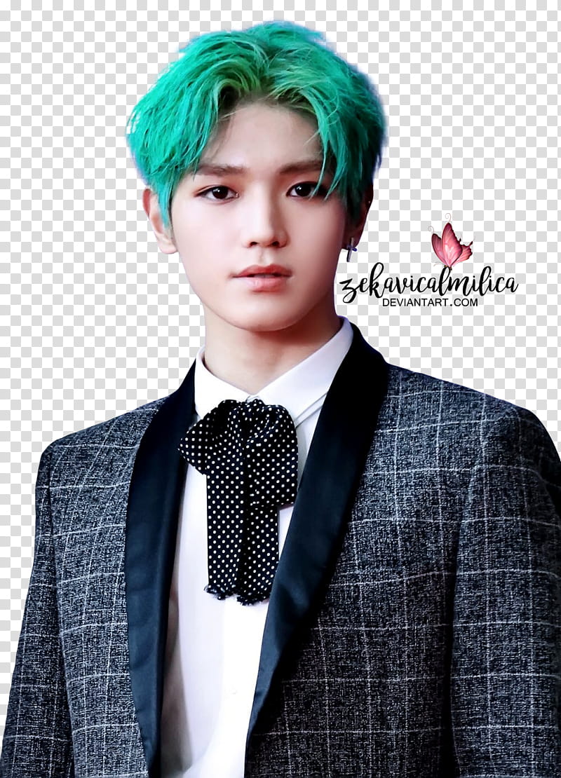 NCT Taeyong  MAMA, NCT member wearing black suit jacket transparent background PNG clipart