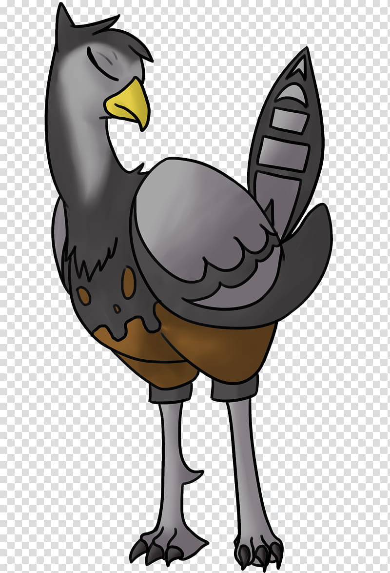 Unfezant female, gray and brown bird illustration transparent background PNG clipart