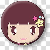 Kawaii Buttons st Collection, cartoon girl transparent background PNG clipart