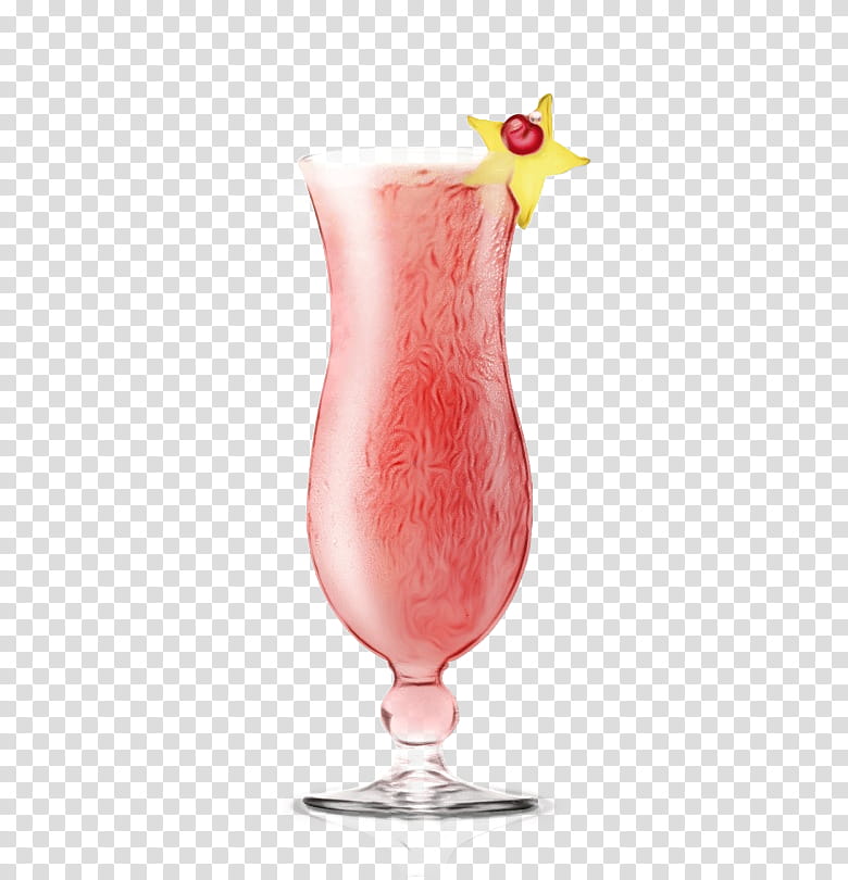 drink cocktail garnish batida hurricane cocktail, Watercolor, Paint, Wet Ink, Pink, Alcoholic Beverage, Nonalcoholic Beverage, Pink Lady transparent background PNG clipart