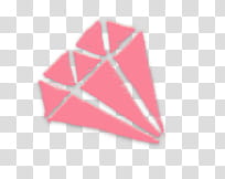 Lindos y sencillos, pink Diamond logo transparent background PNG clipart