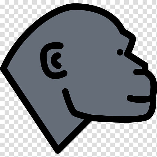 Bear, Gorilla, Ape, Monkey, Gorilla Bear, Animal, Head, Black And White transparent background PNG clipart