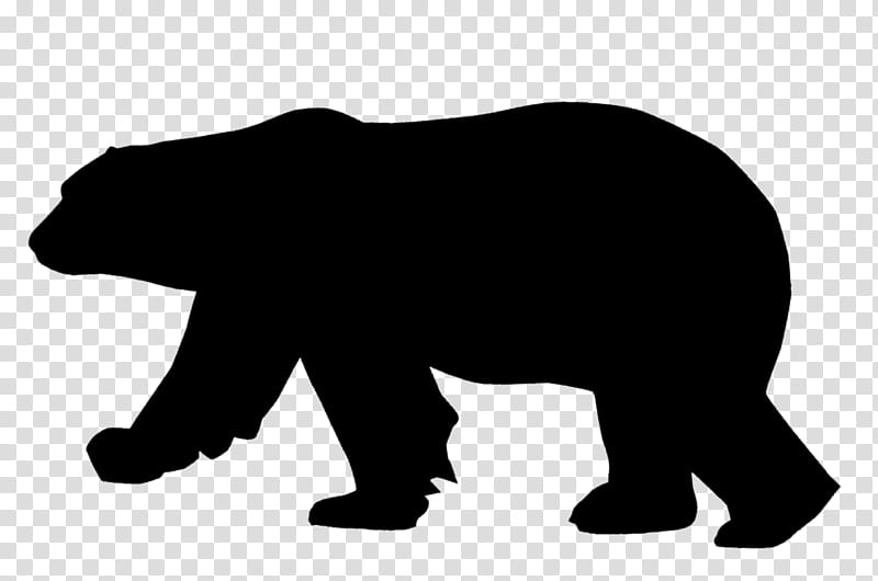Polar Bear, American Black Bear, Silhouette, Pizzly, Churchill, Animal, Tundra Buggy, Grizzly Bear transparent background PNG clipart